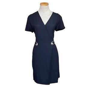 Rag & Bone Dress Midnight Blue V-neck Size Small